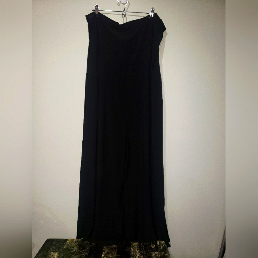 ☀️🏖LANE BRYANT BLACK STRAPLESS PANT JUMPSUIT 22/24W